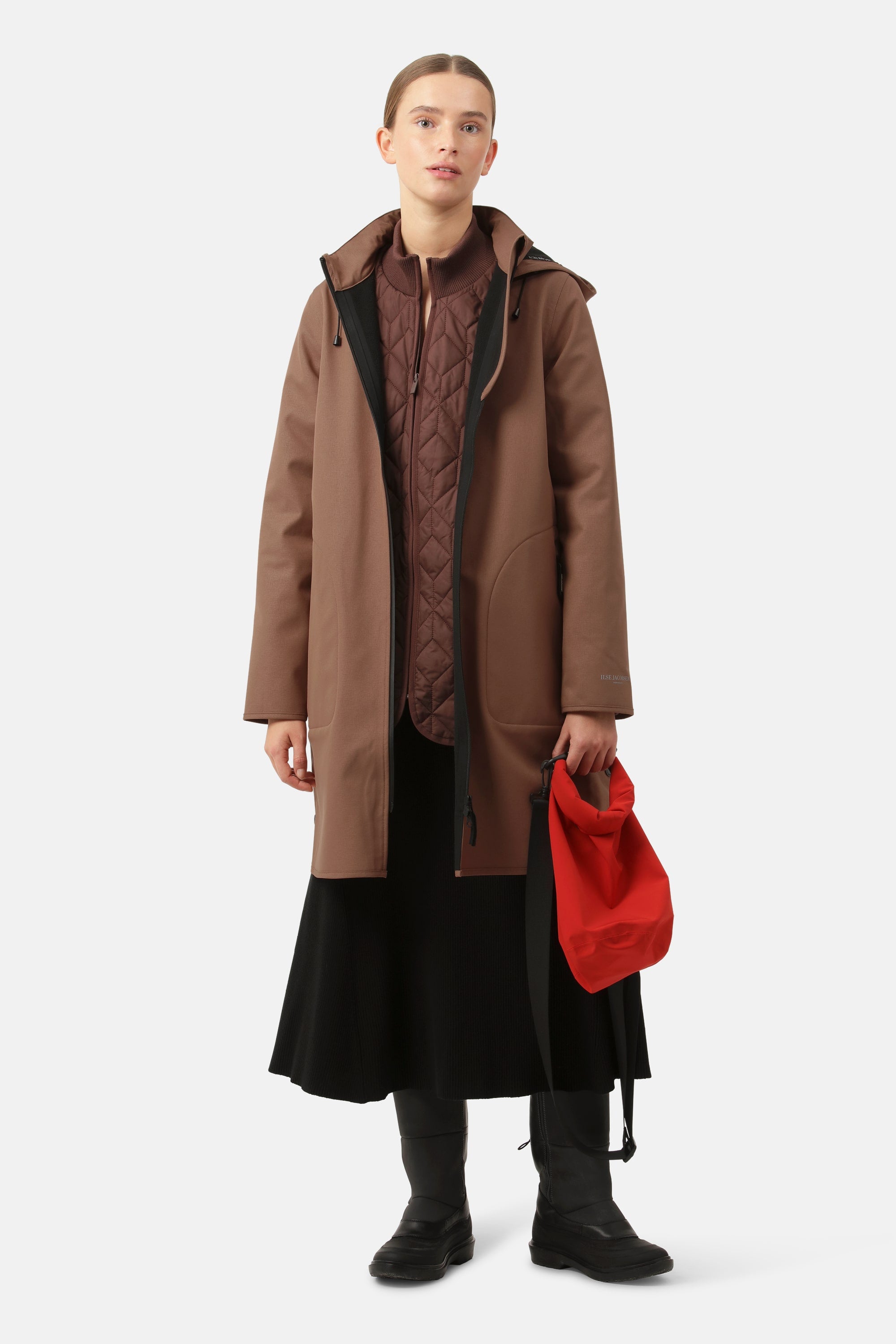 Softshell Regenmantel A-Linie - Acorn